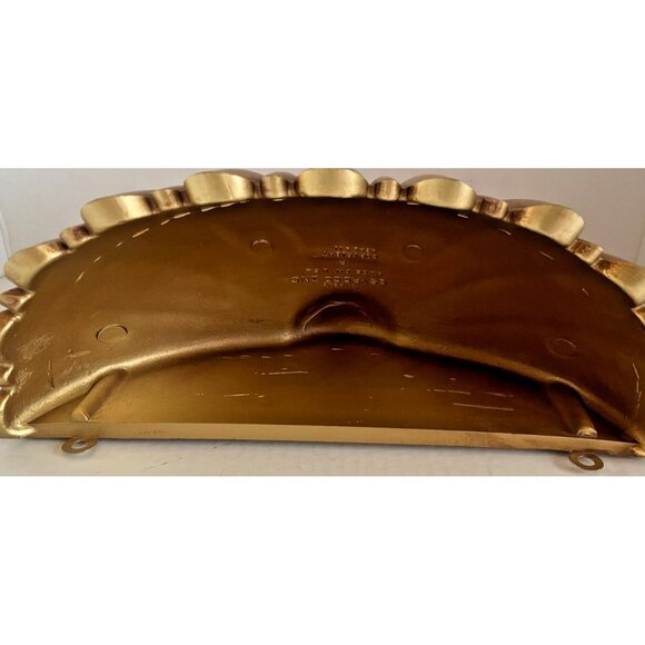 Mid Century Syroco Gold Tone Wall Pocket Planter #4246 Vintage 1962 Issue - Picture 4 of 10